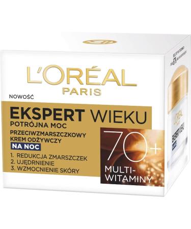 L'Oreal LOr al Paris Age Specialist AGE EXPERT 70+ ANTIWRINKLE CREAM FROM YWCZY FOR THE NIGHT - Buy Online on GoSupps.com
