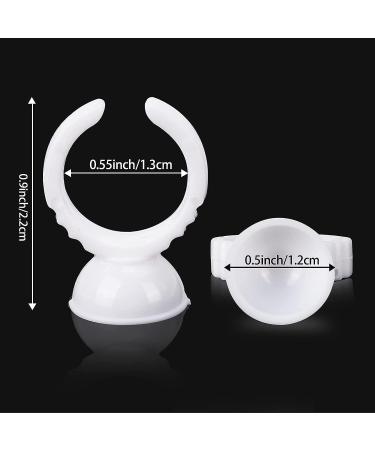 300PCS Plastic Glue Rings for Eyelash Extensions - Lash Glue Holder | Eyelash Extension Supplies - Buy Online on GoSupps.com
