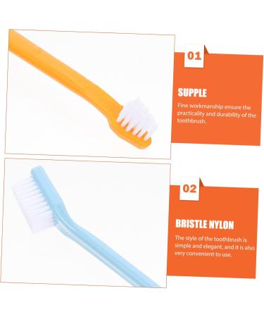 Beavorty 10pcs Pets for Oral Supplies Dual-head Dog Cat Brush Small Clean Handheld Pet Tooth Teeth Nylon - Buy Online on GoSupps.com