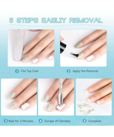 Gel Polish Remover 2 Pack | Quick & Easy Soak off Removal | No Foil Needed | Safe for Nails | Blue - Buy Online on GoSupps.com
