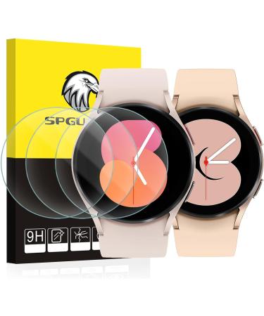 SPGUARD 4 Pack Galaxy Watch 4 40mm & Watch 5 40mm Tempered Glass Screen Protector Set - Accessories for Samsung Smartwatches - Buy Online on GoSupps.com