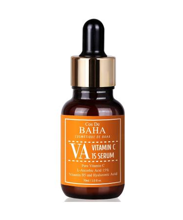 Cos De BAHA VA Vitamin C Serum 15% Ascorbic Acid | Brightening & Anti-Aging | 1 oz - Buy Online on GoSupps.com