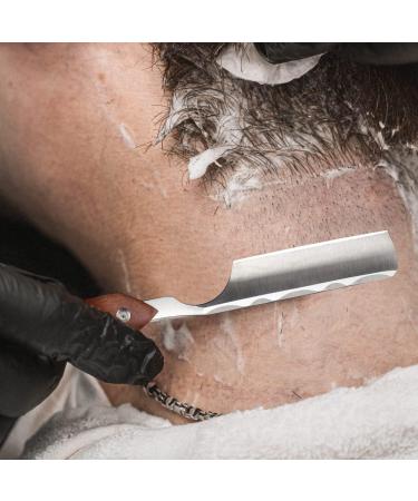 Stainless Steel Cut Throat Razor Kit for Men - Single Edge Shaving Blades Ideal for Barber, Home & Salon Use - Straight Razor Gift Set - Buy Online on GoSupps.com