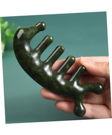 Frcolor 5-Pack Jade Massage Combs - Reliable 3D Massage Tools for Relaxation | Premium Jade Craft - Buy Online on GoSupps.com