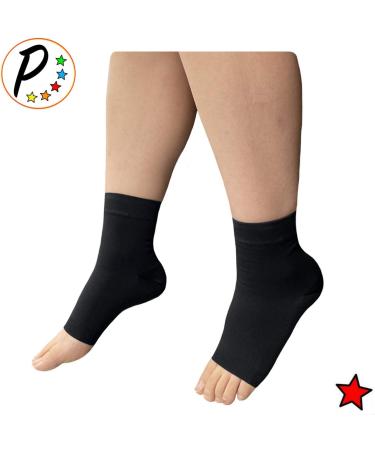 Buy Ankle Compression Sleeve 20-30 mmHg - Open Toe Black L/XL for Swelling & Circulation - Buy Online on GoSupps.com