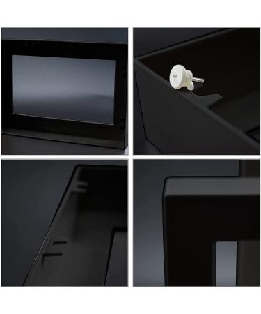 Floral Arranging Vase Set: Black Rectangle Photo Frame Shaped Plastic Ikebana Vases with Flower Frog - Ideal for Ikebana Floral Art Home Decor - Buy Online on GoSupps.com
