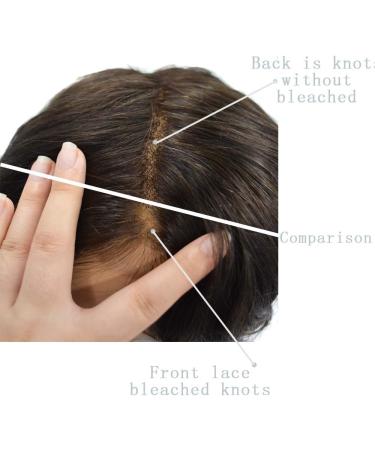 Hairnotion Mens Toupee Real Human Hair System French Lace with 2" PU Base Natural Toupees Hairpiece for Men (1b65#) - Buy Online on GoSupps.com