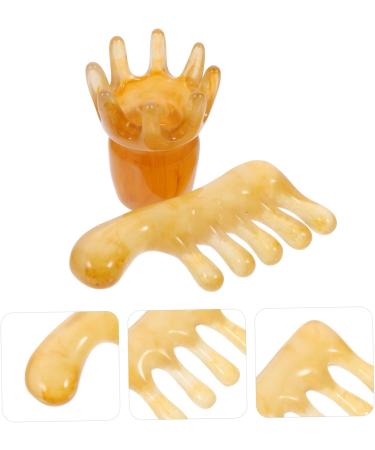 FRCOLOR 10 STK Jade Massage Comb - Manual Scalp Massager & Gua Sha Hair Care Tool for Head & Face - International Shipping Available - Buy Online on GoSupps.com