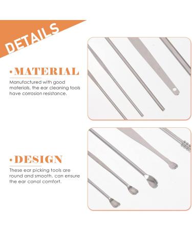 Stainless Steel Spiral Earwax Remover Kit - Portable, Washable, 3 Sets - Buy Online on GoSupps.com