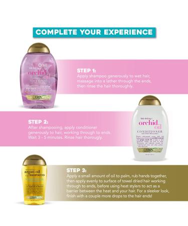OGX Fade-Defying Orchid Oil Shampoo | 13 oz with UVA/UVB Sun Filters - Buy Online on GoSupps.com