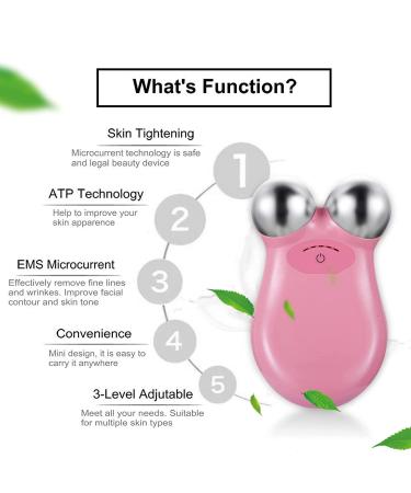 2023 New Microcurrent Face Roller - Lift and Tighten Skin | USB Mini Facial Rejuvenation Device in Pink - Buy Online on GoSupps.com
