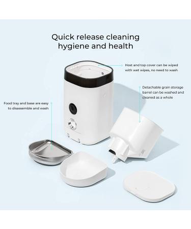 DOGNESS Automatic Cat Feeder with Camera | 1080P HD Video, Night Vision, WiFi | 2-Way Audio, Sensor Alerts | For Cat/Dog - Buy Online on GoSupps.com