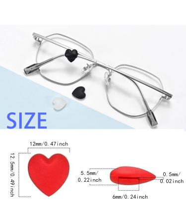 KECHIO Heart-Shaped Silicone Eyeglass Ear Grips - Anti-Slip Retainers for Glasses - Black/White - Buy Online on GoSupps.com