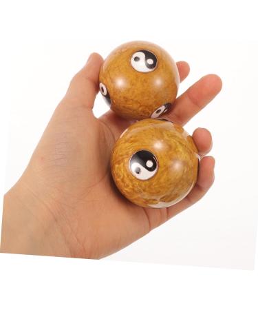 Lurrose 2PC Metal Massage Balls for Stress Relief | Reusable Cloisonn Baoding Balls for Meditation & Fitness | International Shipping Available - Buy Online on GoSupps.com
