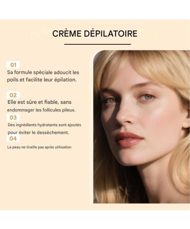 Facial Hair Removal Cream | Natural Moisturizer 20g Hair Removal Cream for Sensitive Skin for Upper Lip Home Travel Daily Use Summer Wedding Beach Gym Brides Models Women - Buy Online on GoSupps.com