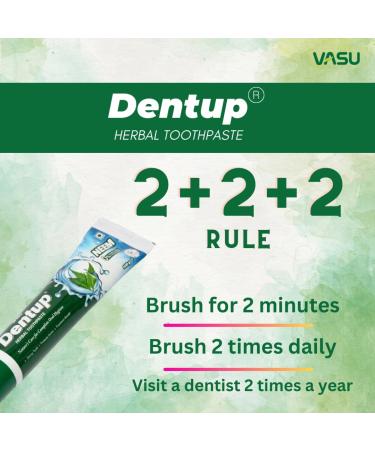 Dentup Herbal Toothpaste with Neem - Complete Oral Hygiene | Pack of 2 (100 gm x 2) - Buy Now - Buy Online on GoSupps.com