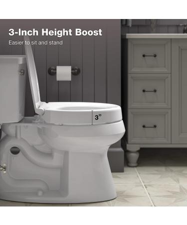 KOHLER Hyten Elevated Quiet-Close Elongated Toilet Seat - White | Comfortable and Stylish Upgrade - Buy Online on GoSupps.com