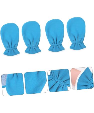 Healeved 4 Pairs Maintenance Care Gloves Paraffin Wax Mitts for Hands Paraffin Wax Booties Wax Warmer for Hand Care Cotton Mitts for Paraffin Wax Bath Spa Work Manicure Tools Flannel - Buy Online on GoSupps.com