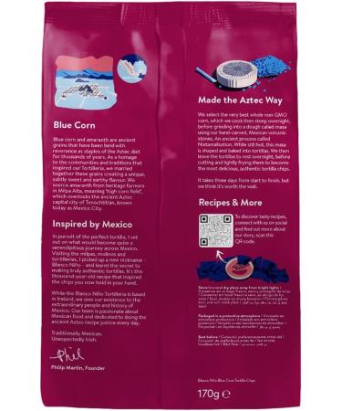 Blanco Ni o - Traditional Tortilla Chips - Blue Corn - 8 x 170g - Buy Online on GoSupps.com