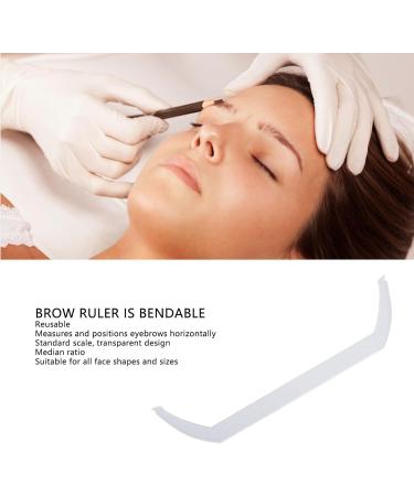 Sonew Eyebrow Stencil Symmetric Brow Drawing Marking Ruler Ideal Brow Proportion Transparent Eyebrow Drawing Ruler for Symmetrical Brow Shape Design - Buy Online on GoSupps.com