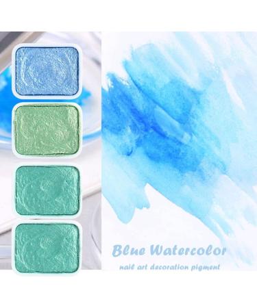 Decoration Paint DIY Manicure Blooming Shimmer Pearl Effect Nail Glitter Watercolor Solid Pigment Paints Set(12colors set) - Buy Online on GoSupps.com