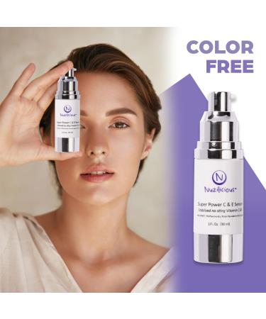 Professional Grade Super C & E Serum for Glowing Skin Stabilized, Non-Stinging Vitamin C Formula Vegan, Cruelty-Free, Anti-Dullness Face Serum 1 oz 1 Ounce (Pack of 1) - Buy Online on GoSupps.com