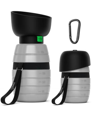 Pecute drinking bottle dogs for on the go dog drinking bottle silicone water bottle dog with foldable water bowl dog drinking bottle to go pet drinkable gray m 500 ml m (500ml) gray