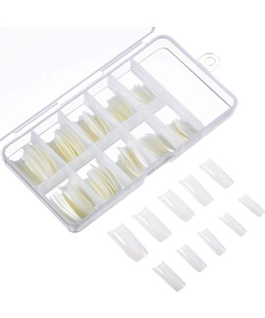 Ancllo 100 Pcs Natural Gel Nail Shape - Full Cover Dual Nail System C Curve Nail Extensions & Manicure Tools - Buy Online on GoSupps.com