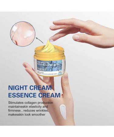 Retinol Moisturizer Anti Aging Cream 2.5% Retinol Cream Face Cream with Hyaluronic Acid Retinol Cream Retinol Moisturiser Face Women Hydration Smooth Skin Firm Lift Elasticity Lightweight 50G - Buy Online on GoSupps.com