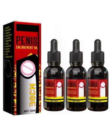 Huile d'agrandissement du p nis huile de croissance pour agrandissement masculin retardement de l' jaculation huile de croissance de puissance pour p nis de grande taille plus rapide (M 3PC)