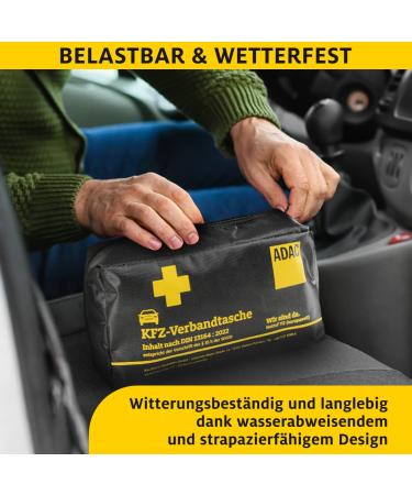 OKCARS 2023 Auto First Aid Set - STVO Compliant Vehicle Bandage Kit DIN 13164 - Compact Car Safety Essentials for Europe - Buy Online on GoSupps.com
