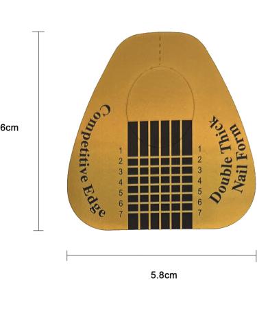 20 Pieces Acrylic Nail Forms Gold Horseshoe Nail Extension Tips for Acrylic Nails UV Gel Nail Extension Forms Guide Stickers - Buy Online on GoSupps.com