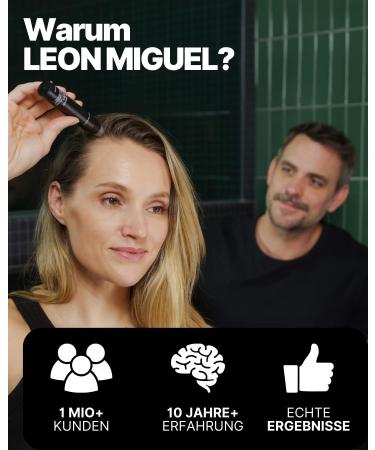 Leon Miguel Hair Growth Activator - S rum pour renforcer les racines des cheveux - Roll-on avec Baicapil Redensyl Anagain Biotine & Ginseng - Buy Online on GoSupps.com
