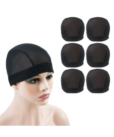 Ytbyt 6 pieces mesh cap wig cap for the production of wigs stretch wig cap with a wide rubber band (black power cap m) m black - Buy Online on GoSupps.com
