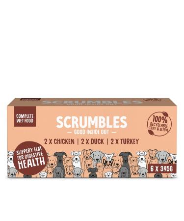 Scrumbles Natural Wet Dog Food Meaty Multipack 6x 395g