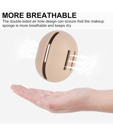 Fuyamp Makeup Sponge Holder Silicone Beauty Blender Holder Travel Case Washable Reusable Makeup Blender Cosmetic Sponge Container for Home - Buy Online on GoSupps.com