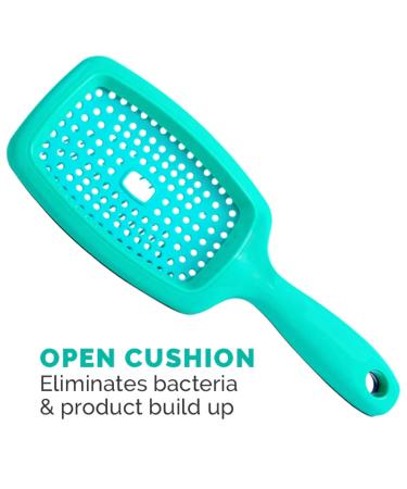 Curl Keeper Flexy Brush - Turquoise | Detangle & Clump Curls - Buy Online on GoSupps.com