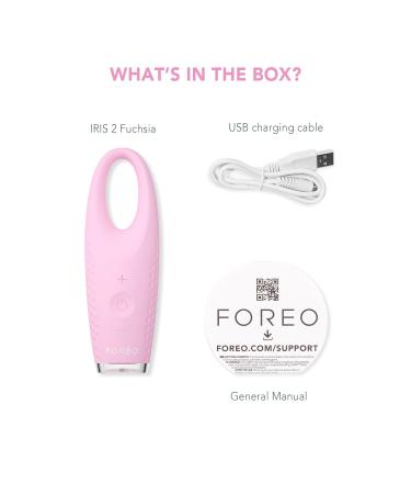 Buy FOREO IRIS 2 Eye Massager - Dark Circle & Eye Bag Remover | Enhanced Absorption & Anti-Wrinkle | 2-Year Warranty - Pearl Pink - Buy Online on GoSupps.com