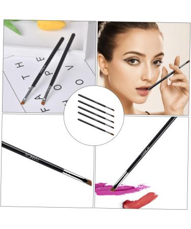 FOMIYES 10 Pcs Makeup Brush Eyeliner Makeup Tool Eyeliner Brush Cosmetic Eye Brush Girl Flat Brush 16x0.7cmx2pcs Blackx2pcs - Buy Online on GoSupps.com