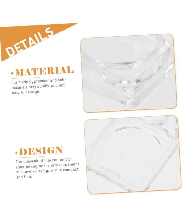 VALICLUD 12 Pcs Blush Box Eyeshadow Box Travel Cosmetic Case Blush Holding Plate Empty Eyeshadow Case Square - Buy Online on GoSupps.com