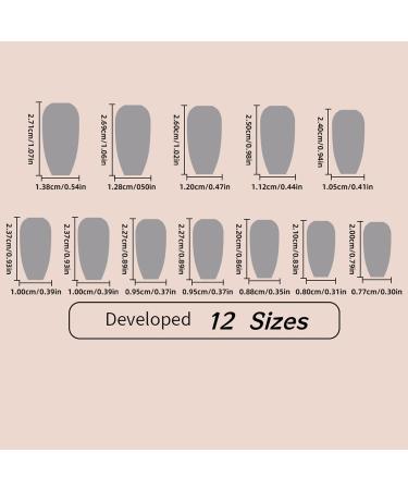 Cat Eyes Press on Nails - Medium Coffin Glitter French Tip | 24Pcs Glossy Full Cover Stick-On & Acrylic Fake Nails for Women & Girls - Buy Online on GoSupps.com