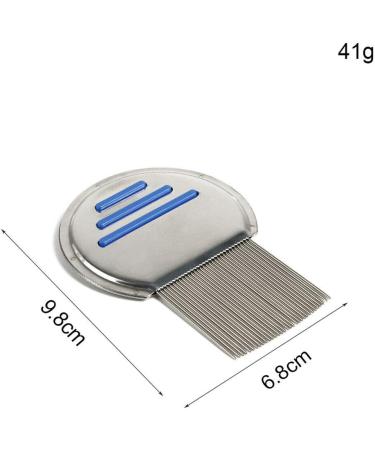 Stainless Steel Lice Nit Comb for Head Lice Treatment - Professional Grade, Long Teeth, Reusable - Removes Nits - Pack of 1 - Buy Online on GoSupps.com