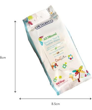 Nuby Soother and Teether Wipes Twin Pack - 96 Wipes, Pack of 1 - Buy Online on GoSupps.com