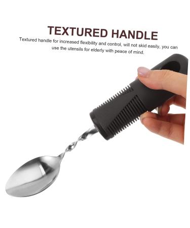 Solustre 3-Part Flexible Stainless Steel Cutlery Set | Portable Utensils for Disabled | Ergonomic Bendable Teaspoon & Dining Aids - Buy Online on GoSupps.com