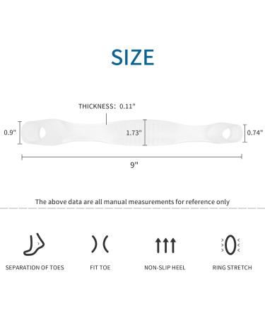 2 Pairs Toe Separator & Stretcher | Hallux Valgus Spreader & Toe Straightener - Align Your Toes for Comfort - Buy Online on GoSupps.com