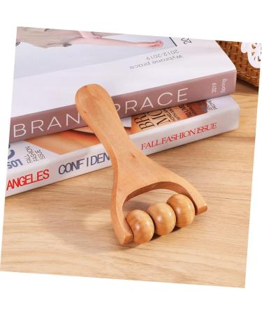 Lurrose 2-in-1 Handheld Roller Massage Device - Foot & Neck Trigger Point Wood Roller for Relaxation - Best Massage Accessories Online - Buy Online on GoSupps.com
