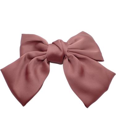 Topkids Accessories Satin Hair Bow Clip Barrette Cute Hair Styling Ribbon Bow Accessory on a Barrette Clip Bows for Girls Kids Women Ladies for Wedding Festival Holiday (15cm Pink) - Buy Online on GoSupps.com