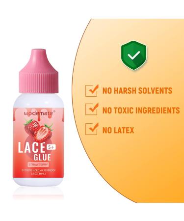 Wig Adhesive Lace Glue | Wig Glue Lace Front | Strong Hold Invisible Bonding for Waterproof & Oil-Resistant Hair Replacement | Wig Toupee Poly Hairpieces Cosmetic 1.3Oz - Buy Online on GoSupps.com
