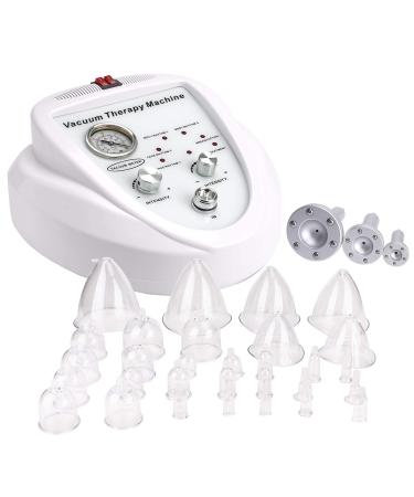 Meifuly Cupping Sets, Vacuum Therapy Machine, Cupping Machine 0-70 cmHg with 30 Pcs Vacuum Cups and 3 Pumps
