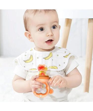Baby Food Feeder | Silicone Nibbler Pacifier for Infants | Soft Bite Rings & Fresh Fruit Feeder - Buy Online on GoSupps.com